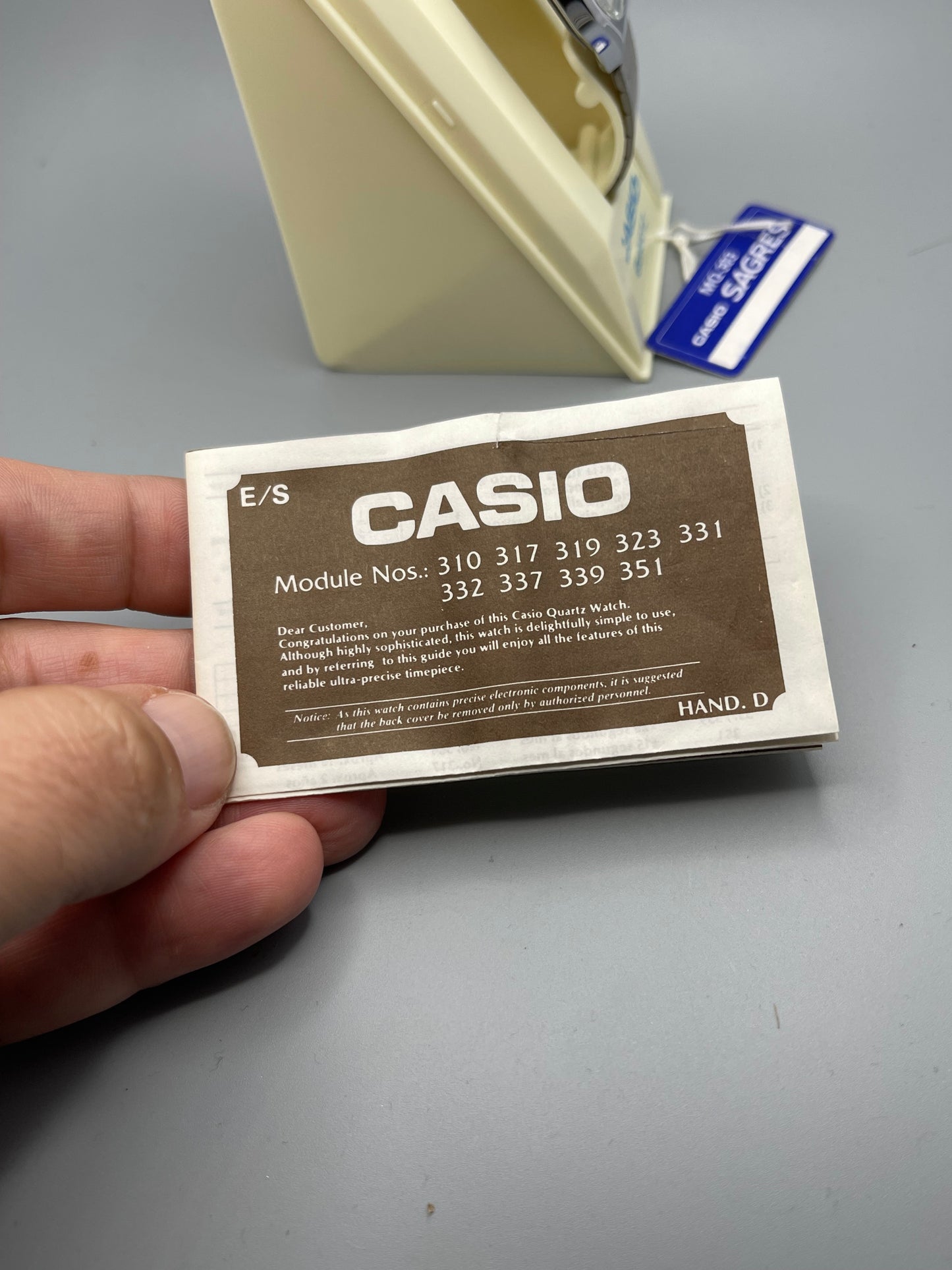 1982 Casio MQ-303 Unused in its box with tag and manual