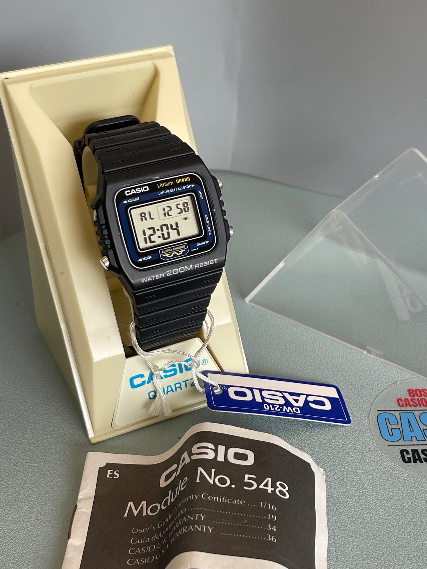 1984 Casio DW-210 Japan with box and tag