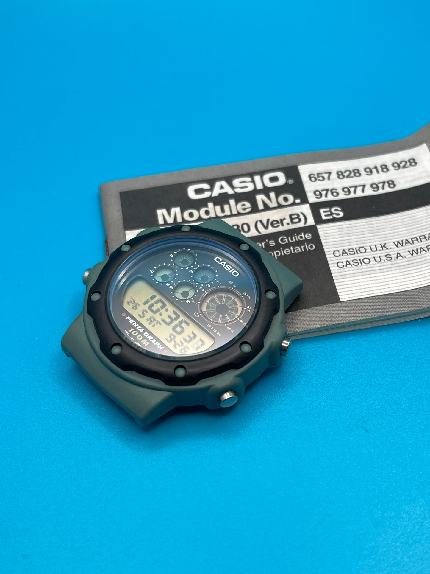 1992 Casio PGW-30 Penta Graph blue