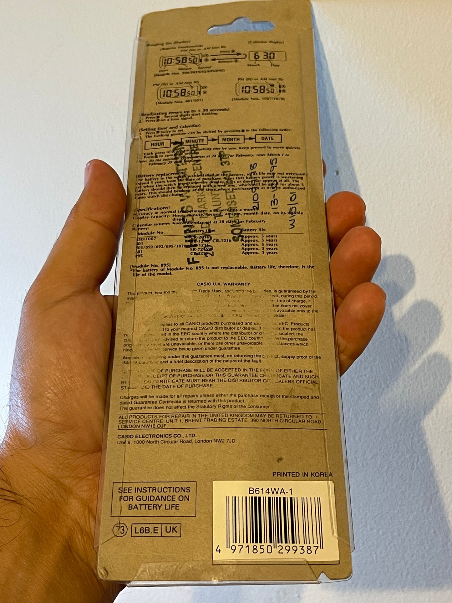 1995 Casio B614 brand new