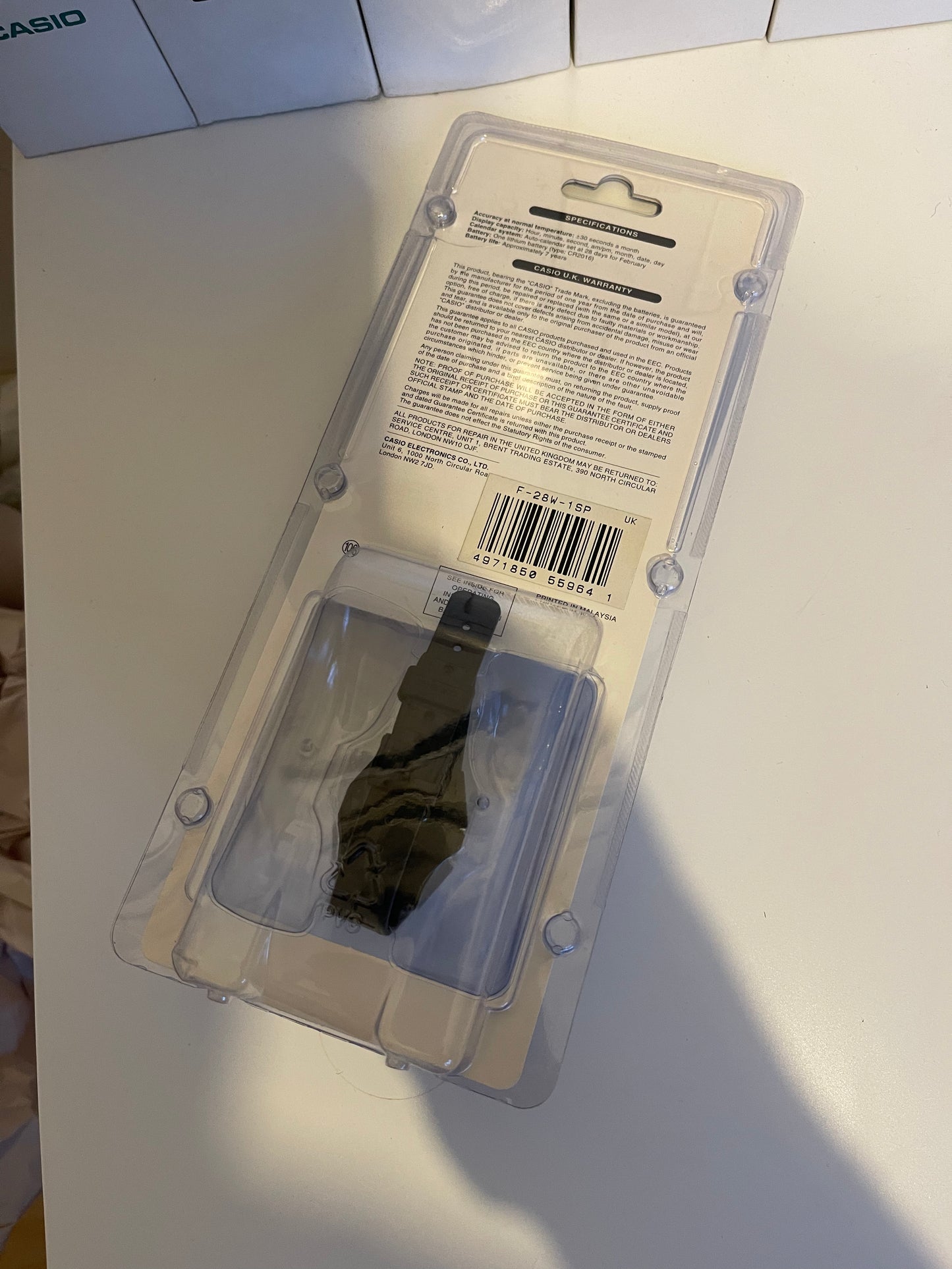 Casio F28w unopened sealed packaging