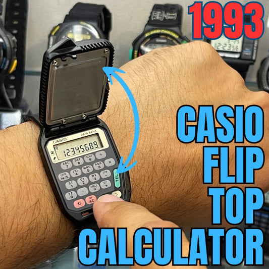 1993 CASIO FTP-30 FLIP TOP CALCULATOR NEW OLD STOCK