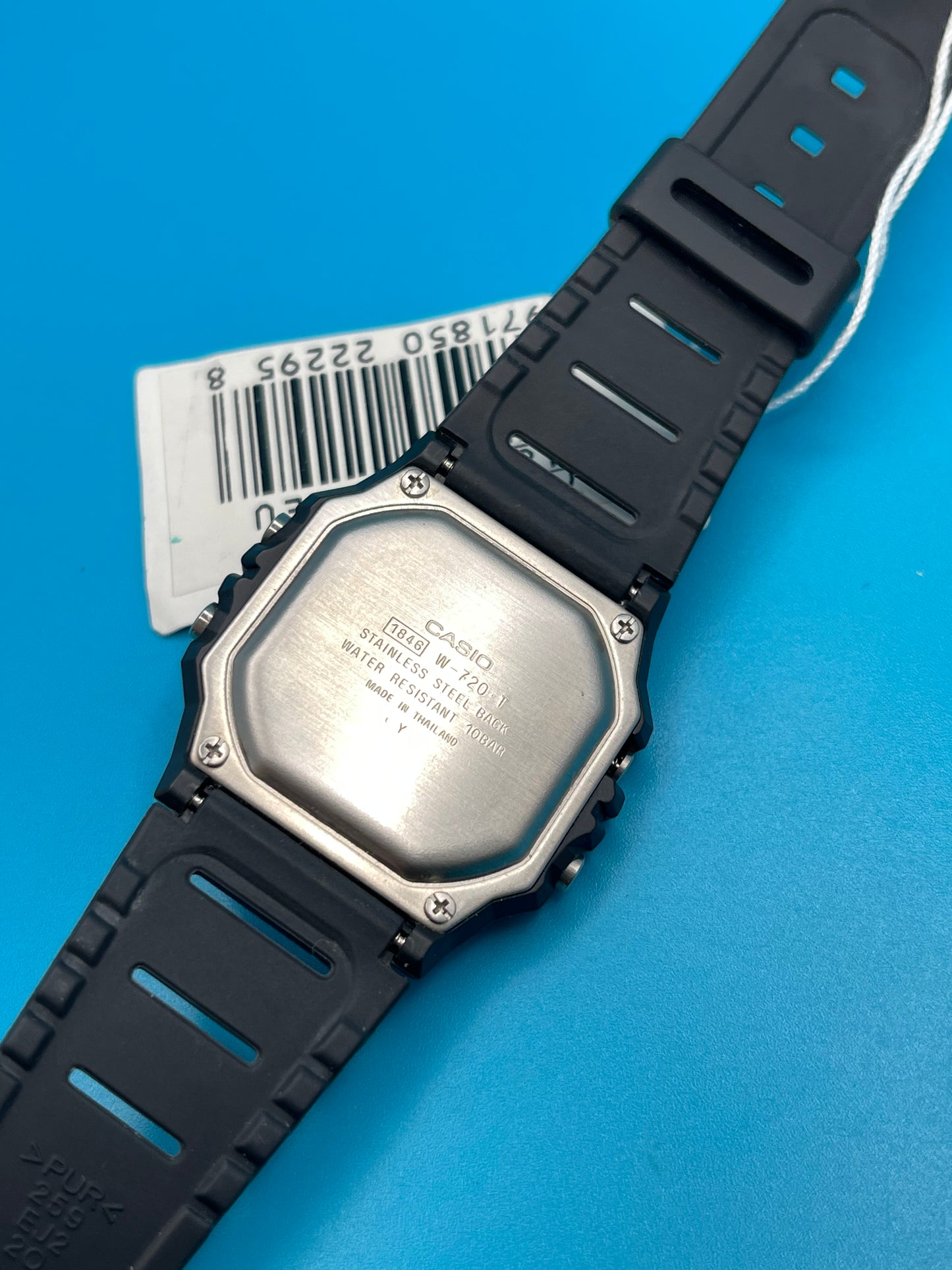 Casio W-720 with tag
