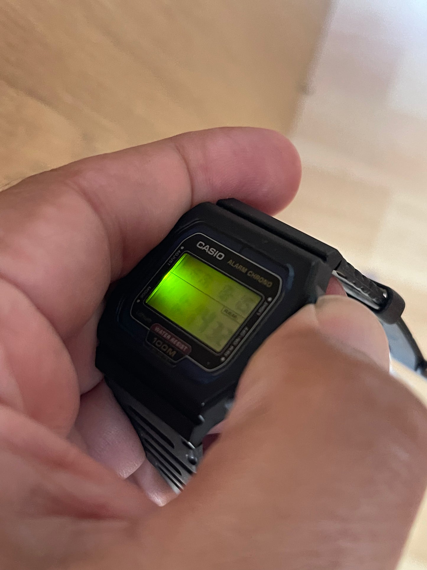 Casio W-720 with tag