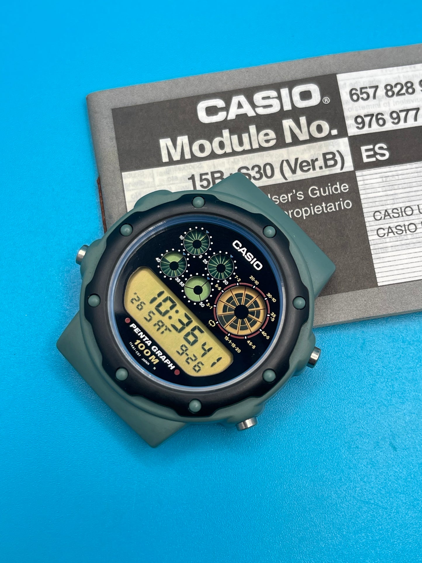 1992 Casio PGW-30 Penta Graph blue