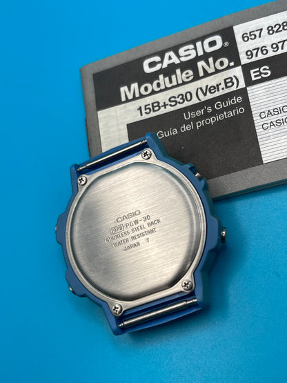 1992 Casio PGW-30 Penta Graph blue