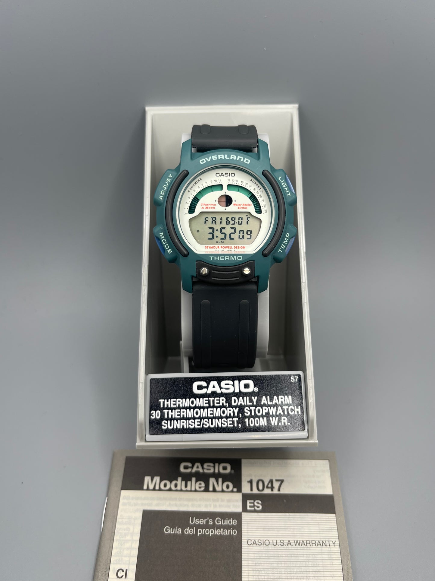 1990s Casio W-910 Japan Seymour powell design new old stock