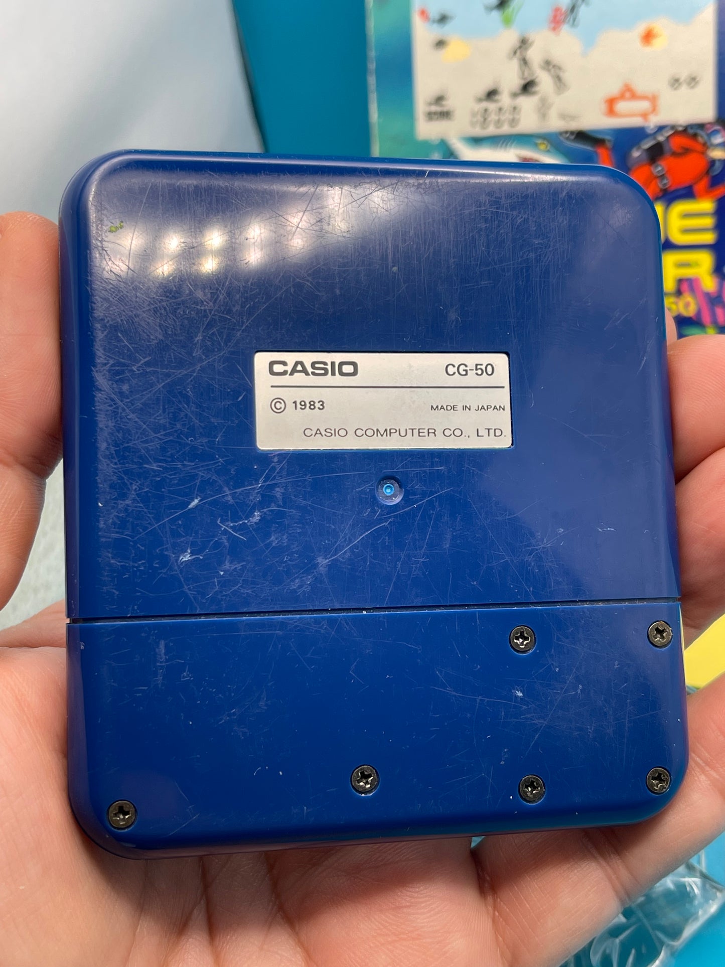 1980s Casio CG-50 LCD Handheld game MARINE HUNTER game