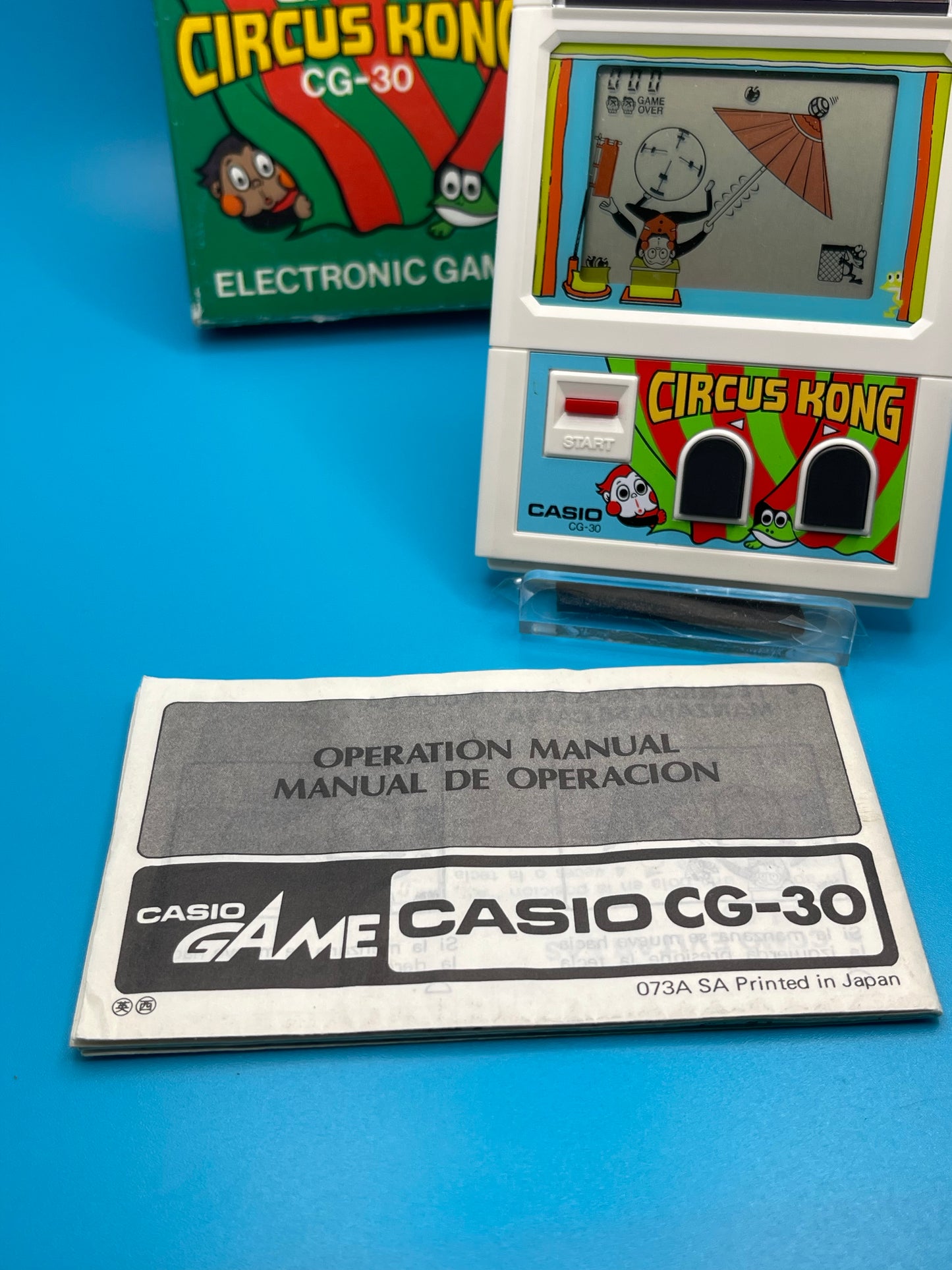 1980s Casio CG-30 CIRCUS KONG Lcd Game