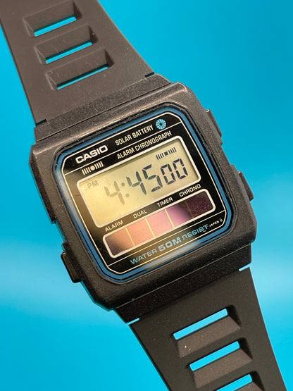 1984 Casio W-27 solar watch