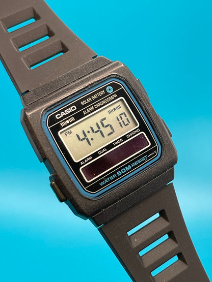 1984 Casio W-27 solar watch