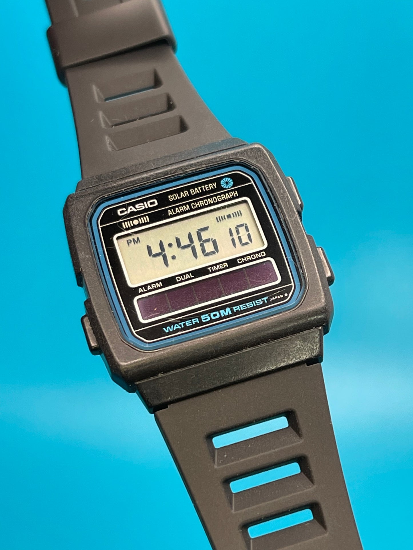 1984 Casio W-27 solar watch