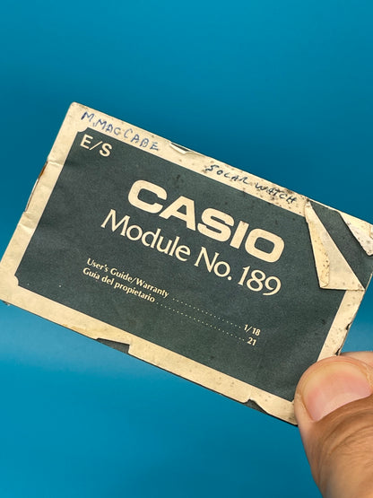 1984 Casio W-27 solar watch