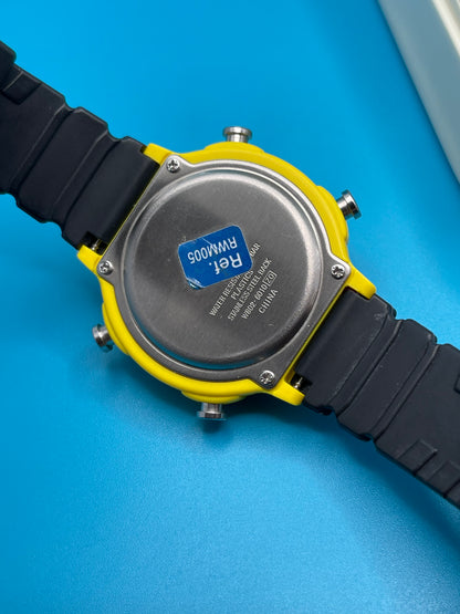 Lorus Yellow digital watch V802 6010