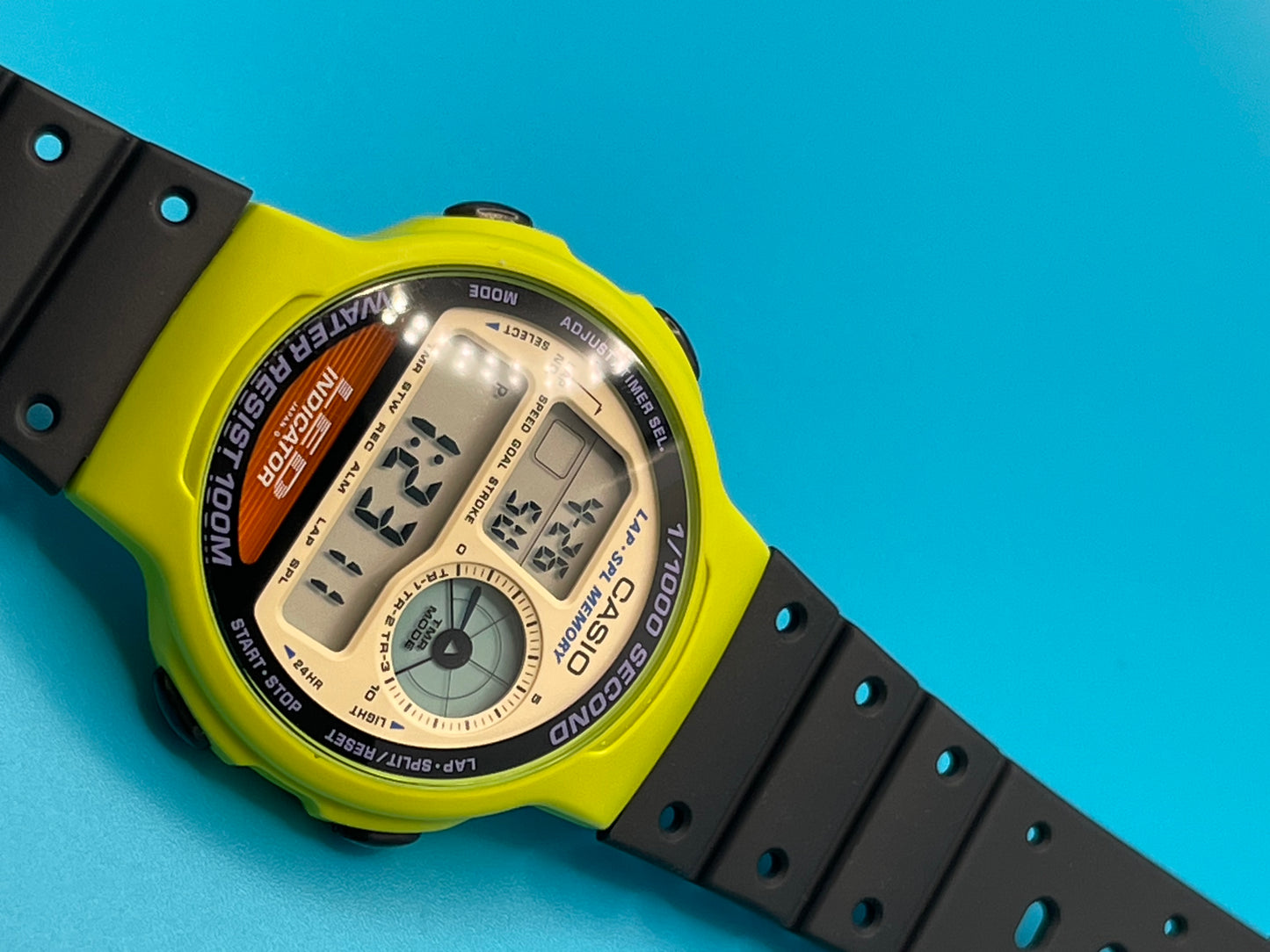 1992 Casio LED-10 rare lime green