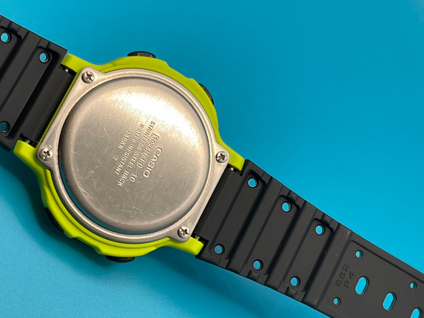 1992 Casio LED-10 rare lime green