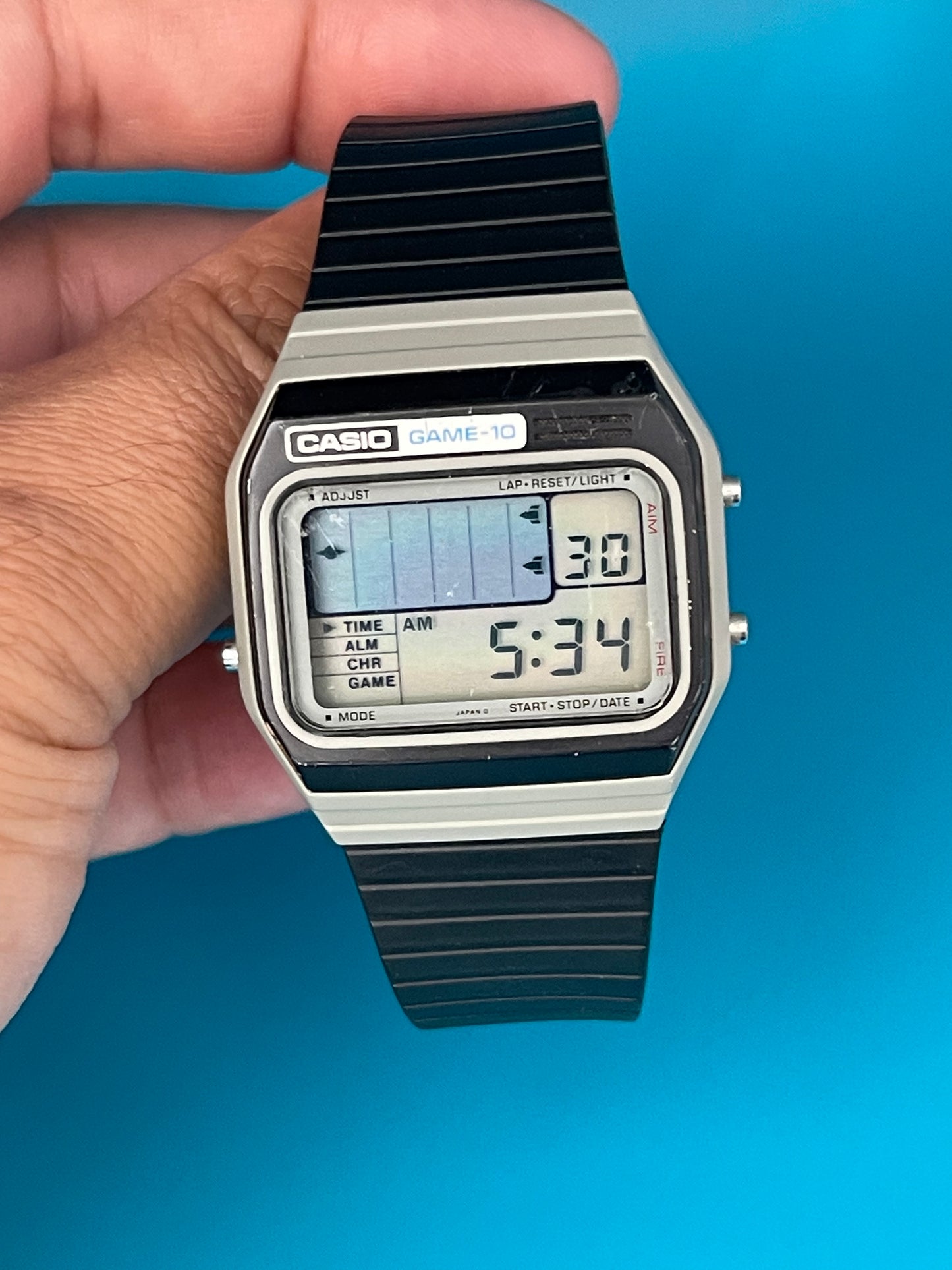 1980 Casio GM-10 Game Watch in Grey