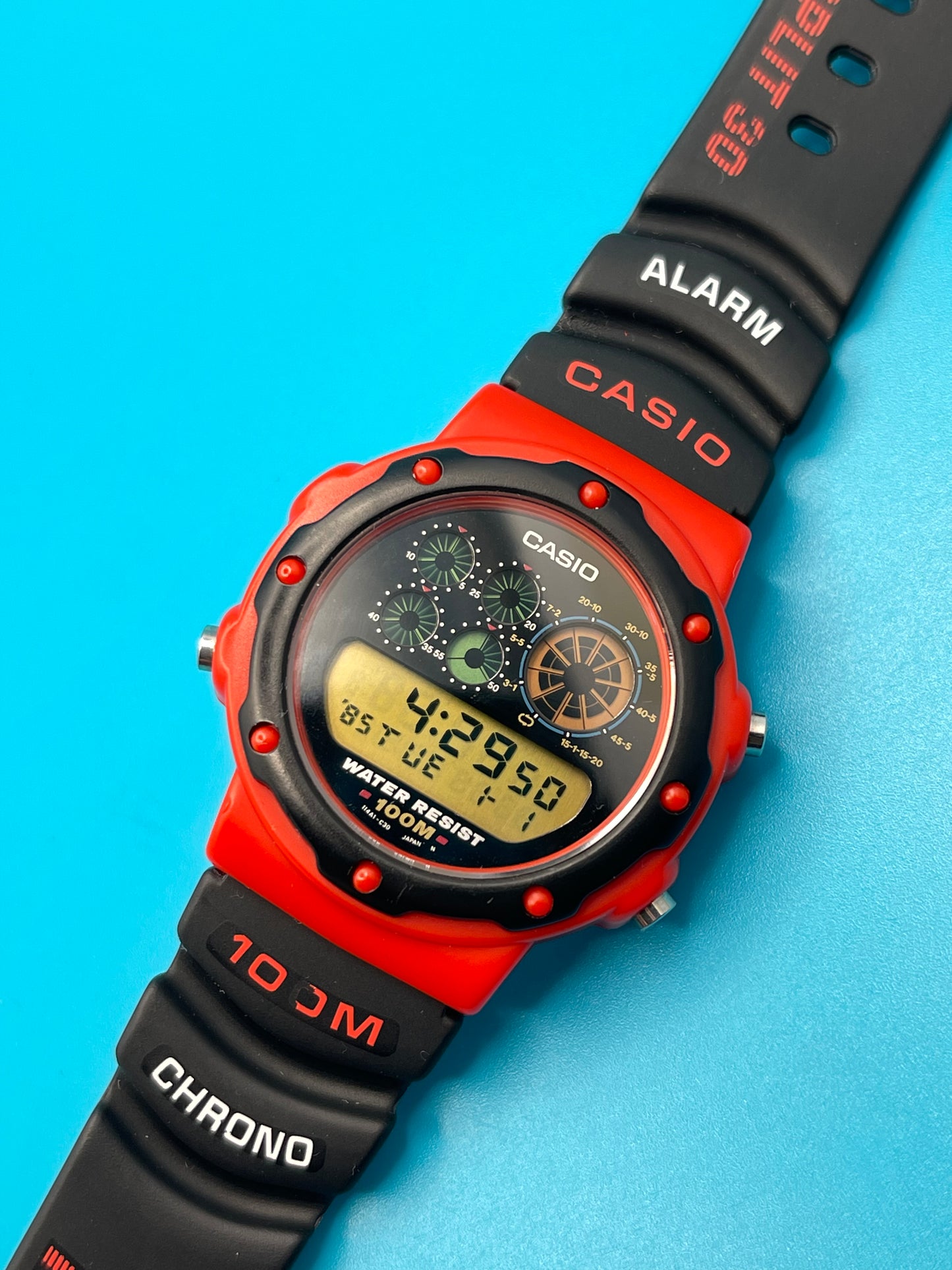 1992 Casio PGW-30 Rare red