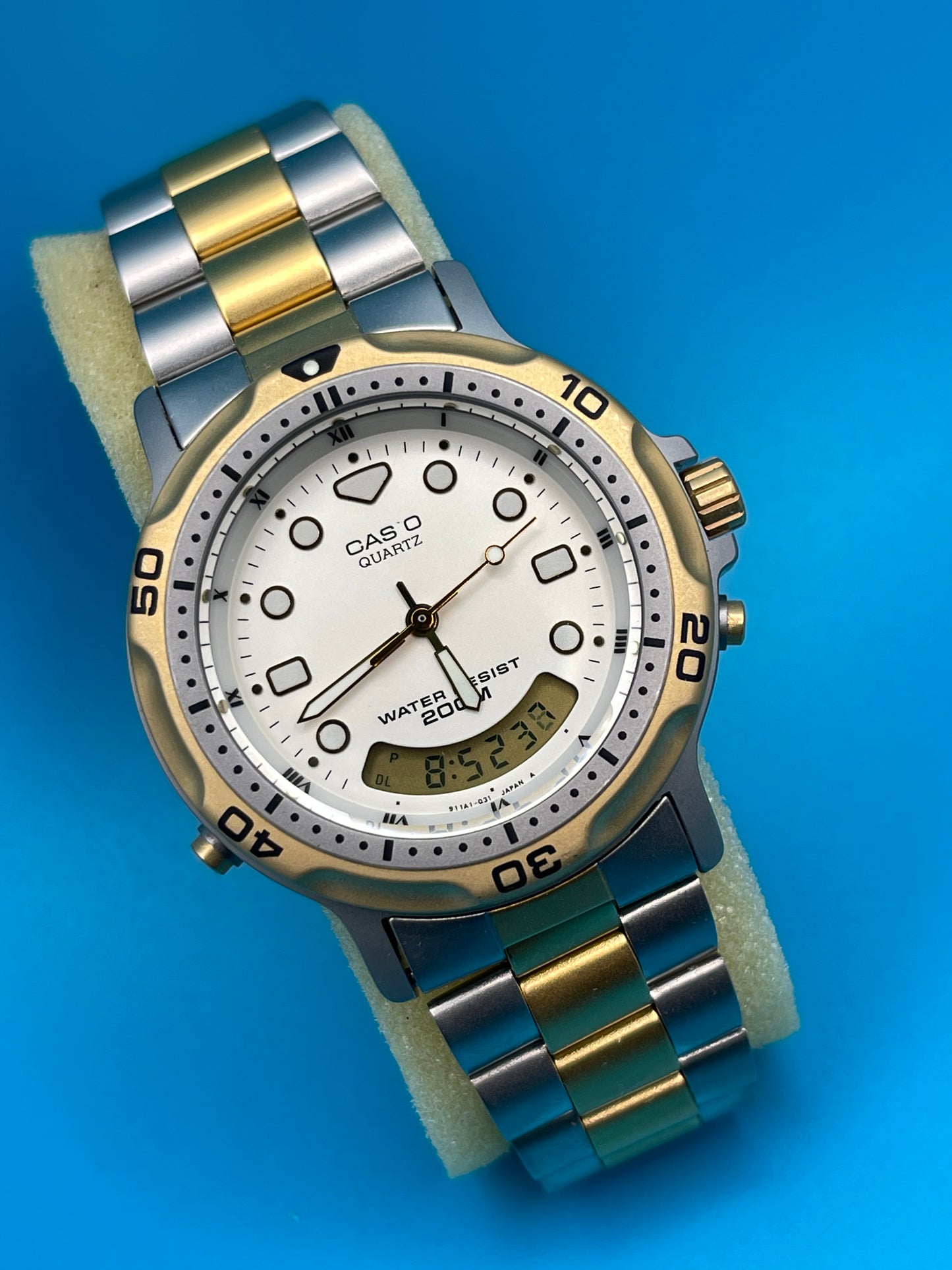 1990 Casio Oceanus 200M Divers watch, AD-702 new old stock