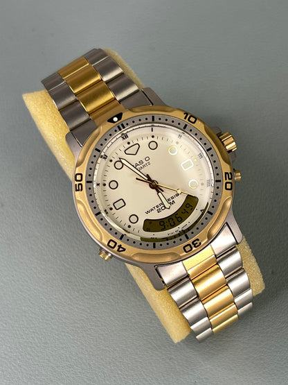 1990 Casio Oceanus 200M Divers watch, AD-702 new old stock