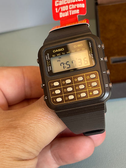 1980 Casio C-80 The rare Brown version