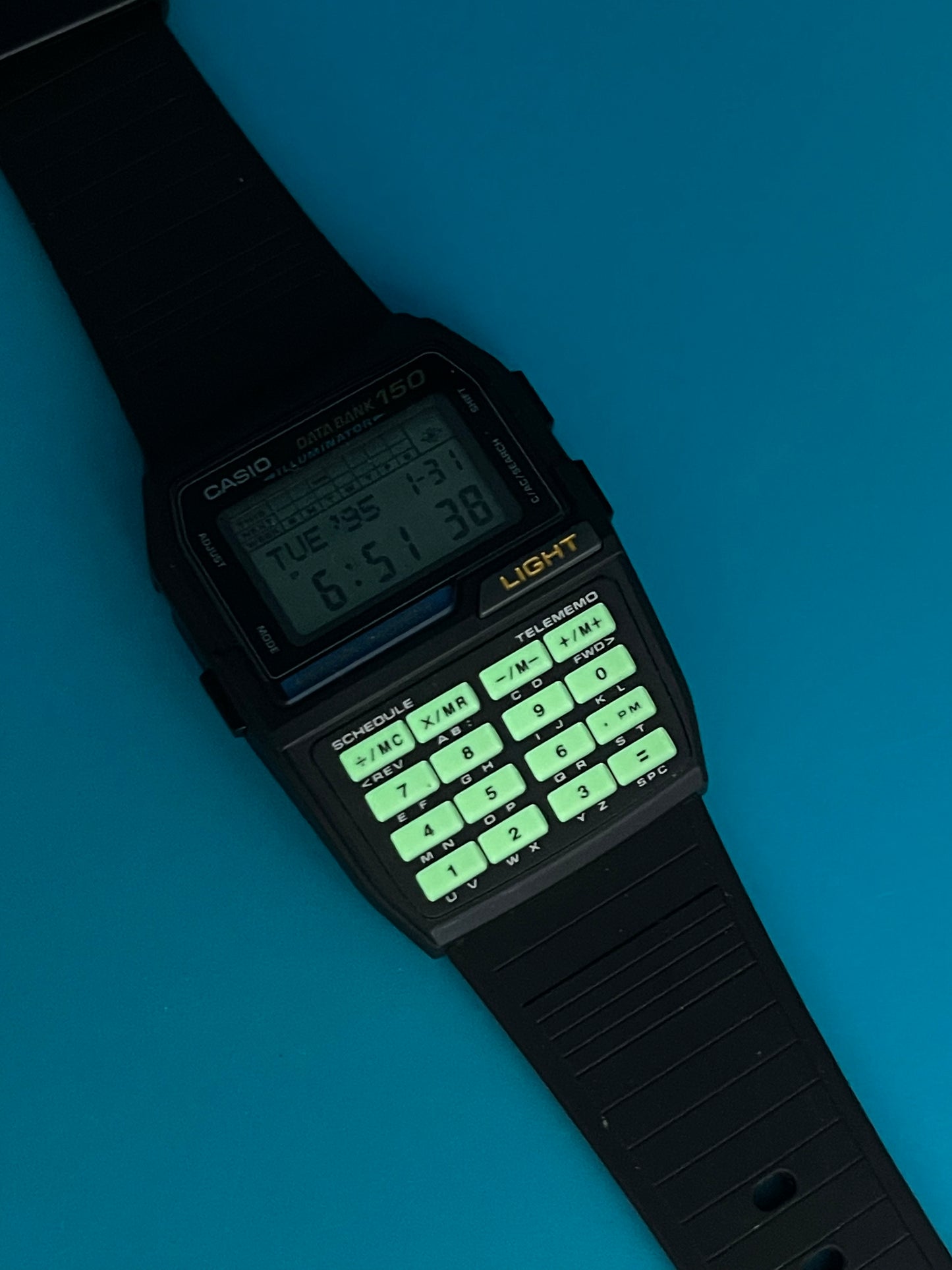 1995 Casio DBC-150 Glow Pad
