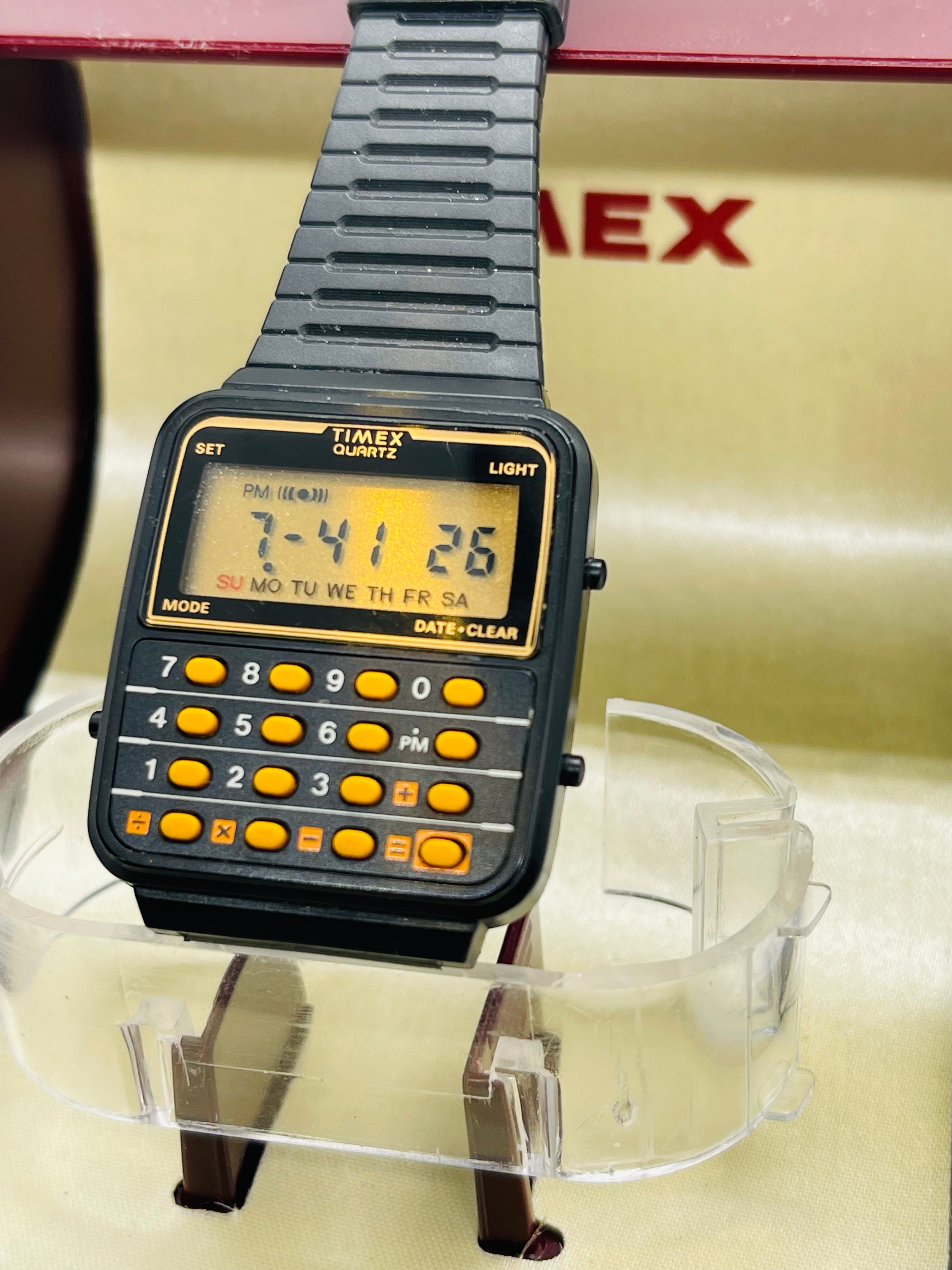 Timex calculator watch discount